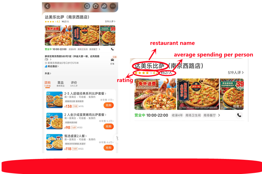 Meituan app home screen